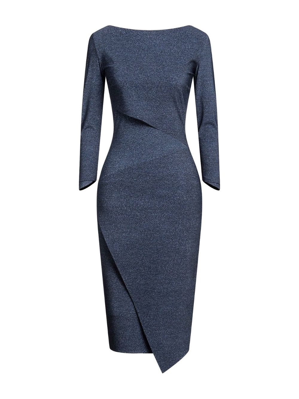Chiara Boni La Petite Robe Aitana Draped Moray Artic Blue Dress